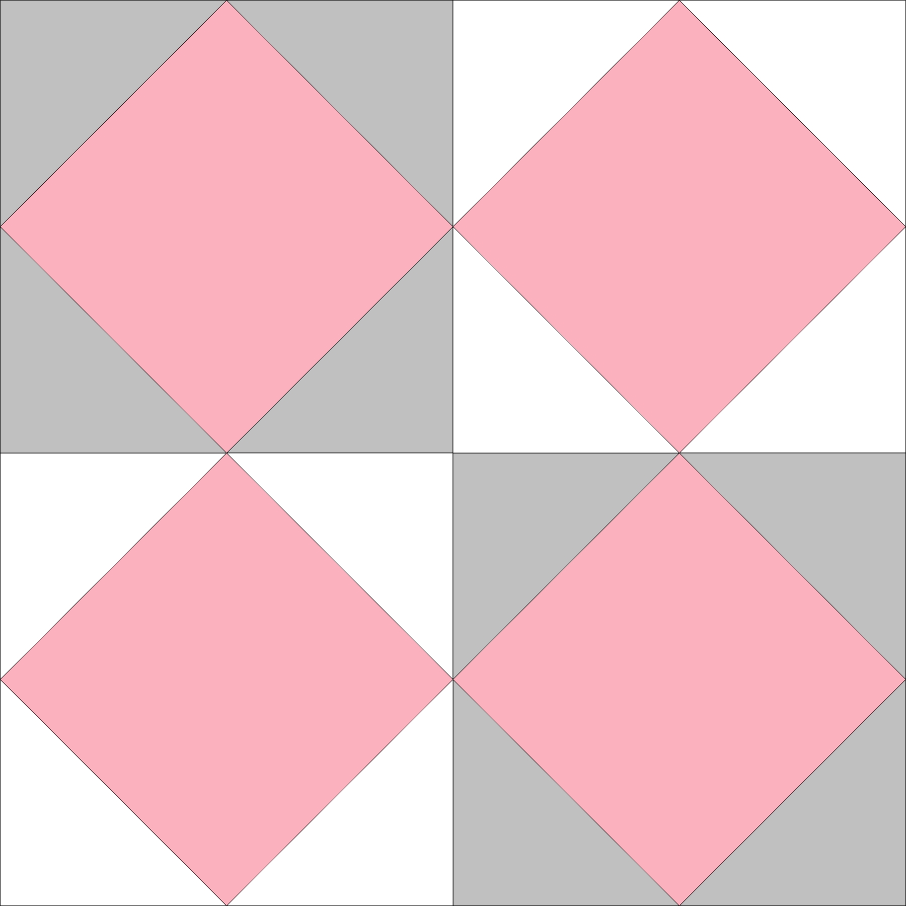 Square in a Square quilt pattern Villa Rosa Quilts